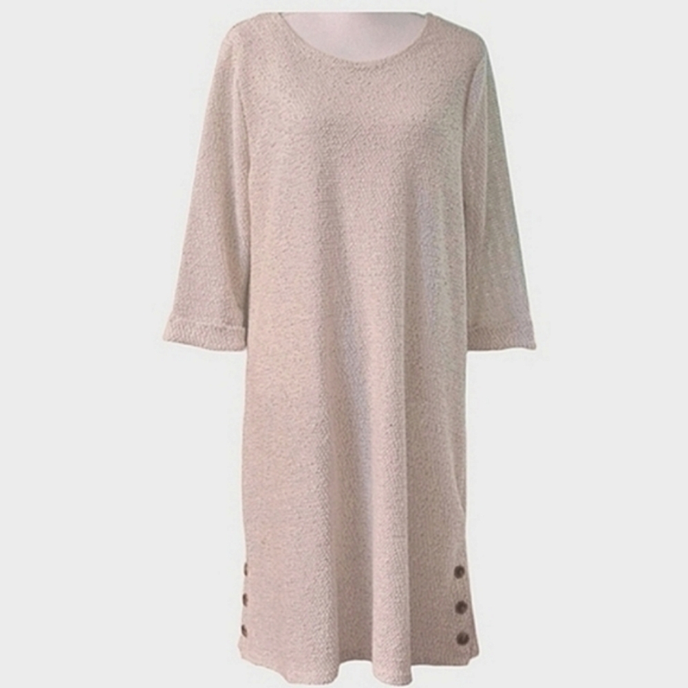 ROBERT LOUIS DRESS SZ L OATMEAL
